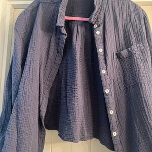 Blu Button-Up Shirt